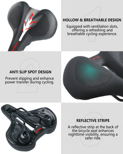 YLG Bike Seat I Bicycle Seat for Men and Women, Waterproof Bike Saddle for Exercise BMX, MTB Road & Peloton Bikes