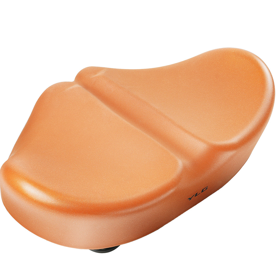 Noseless L Bike Seat for Men Women, IPX7 Waterproof, Brown